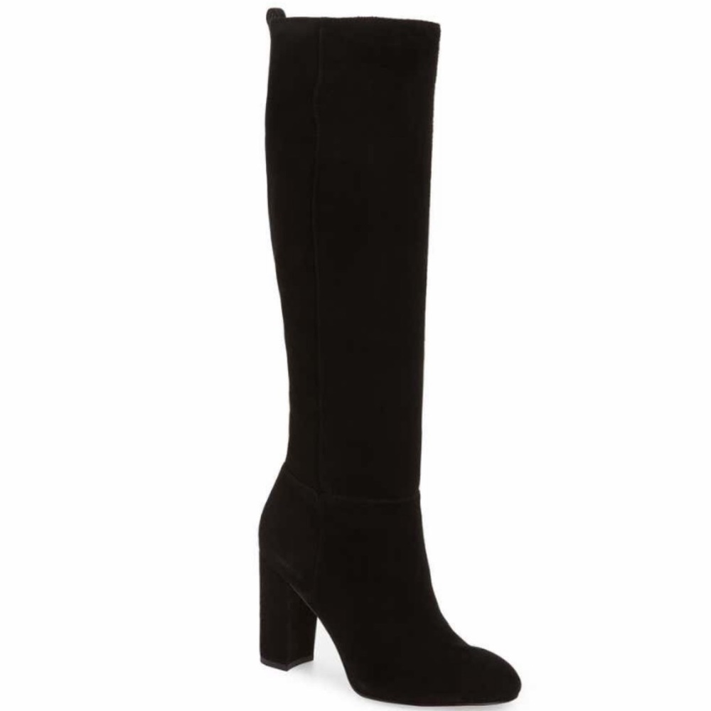 Sam Edelman Caprice Knee-High Leather Boots Stylish Block Heel, Sizes 7.5 & 8.5